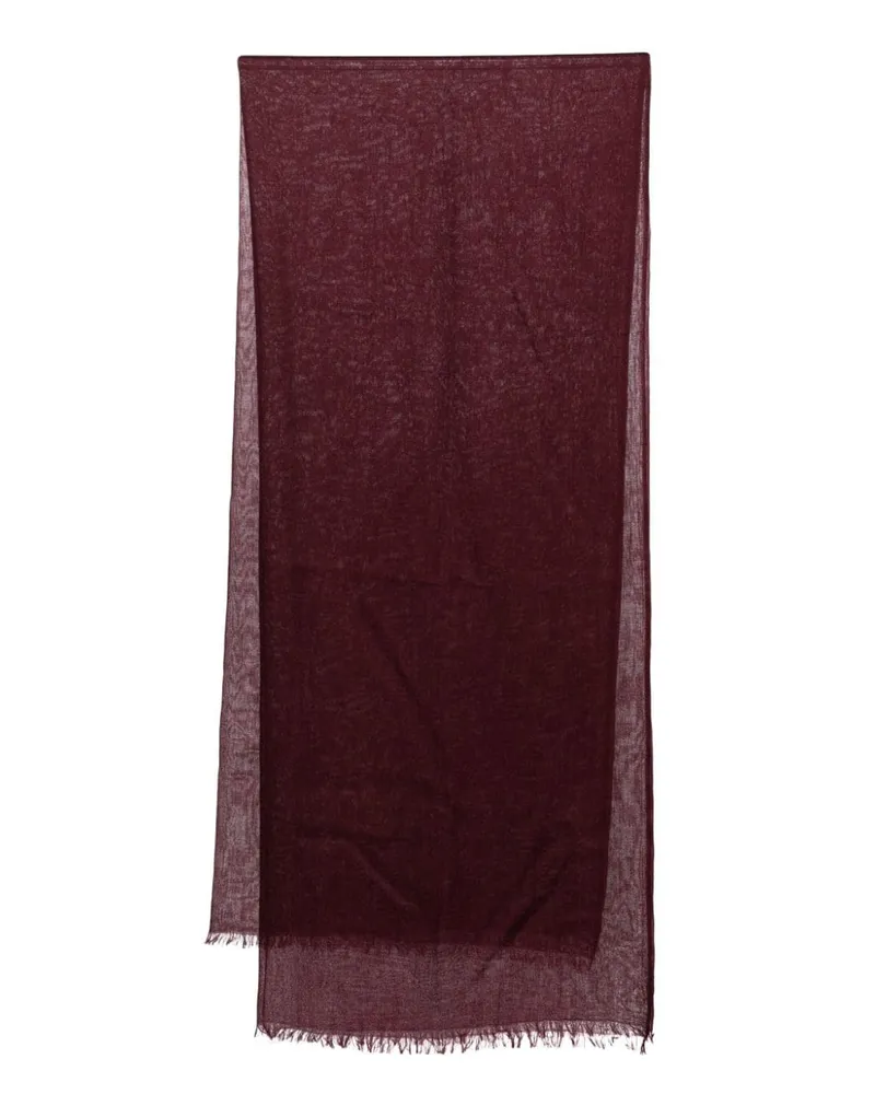 N.Peal Schal aus ultrafeinem Pashmina - Rot Rot