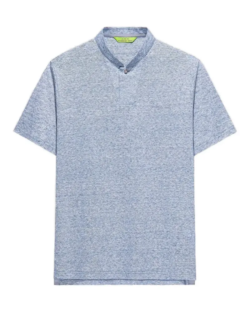 Shanghai Tang button-up polo shirt - Blau Blau