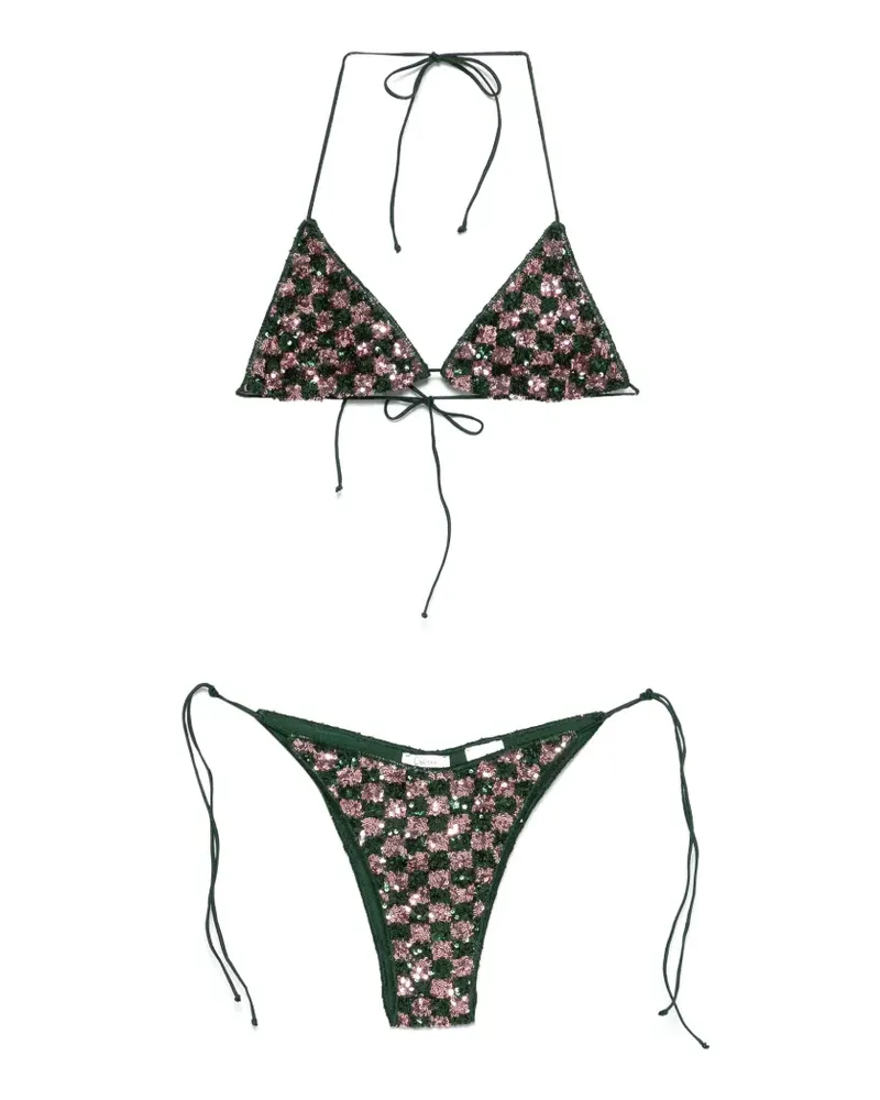 Oséree Sequins Chess bikini - Grün Grün