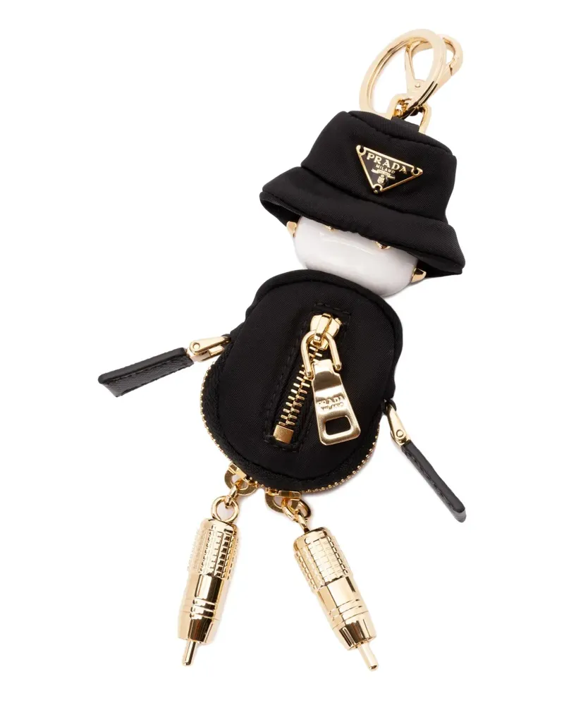 Prada Soft Robot Schlüsselanhänger - Schwarz Schwarz