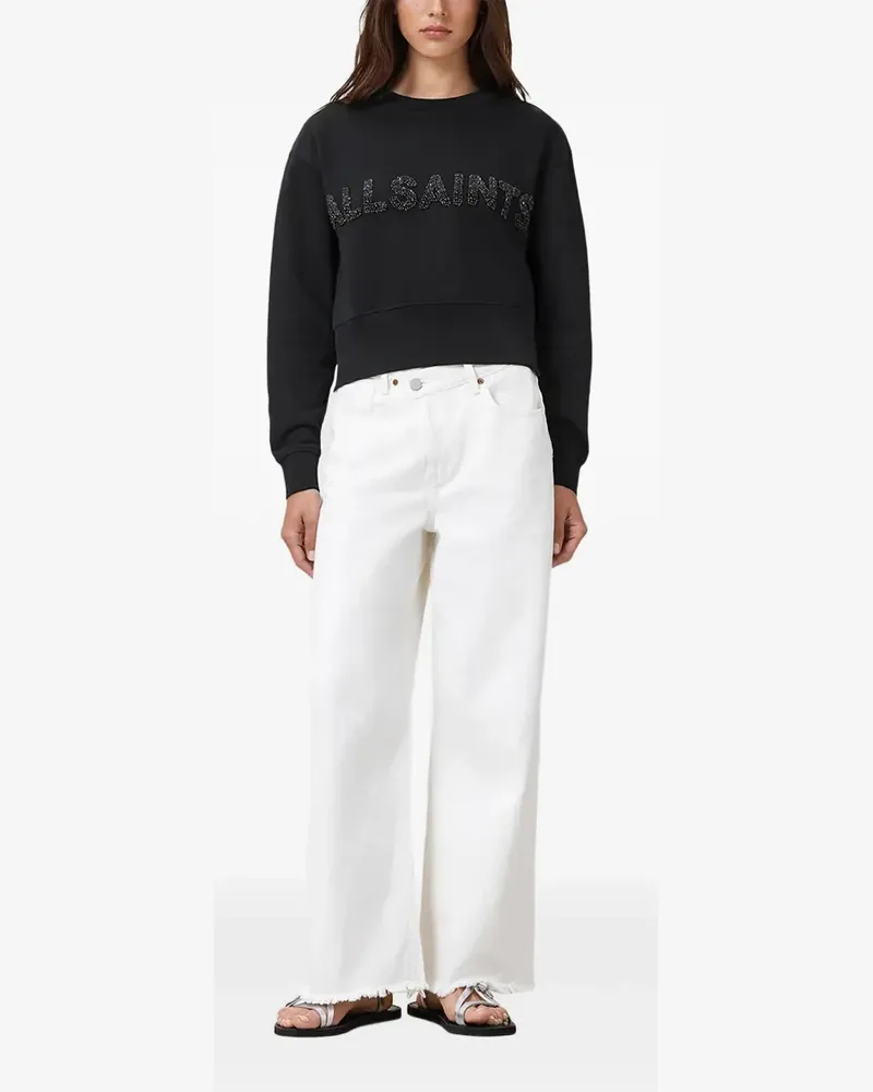 AllSaints Verziertes Sweatshirt - Schwarz Schwarz