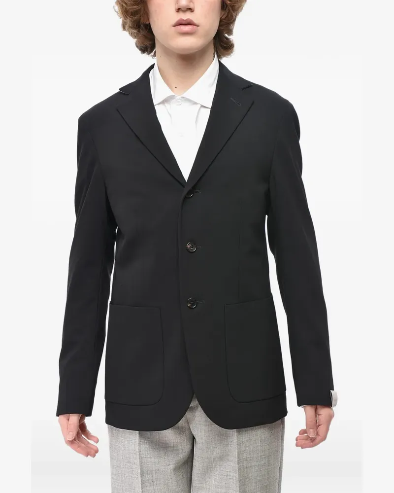 Corneliani Circle patch-pocket blazer - Schwarz Schwarz