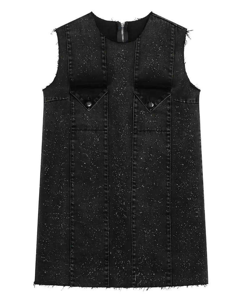 Namacheko Ärmelloses Minikleid mit Nahtdetails - Schwarz Schwarz