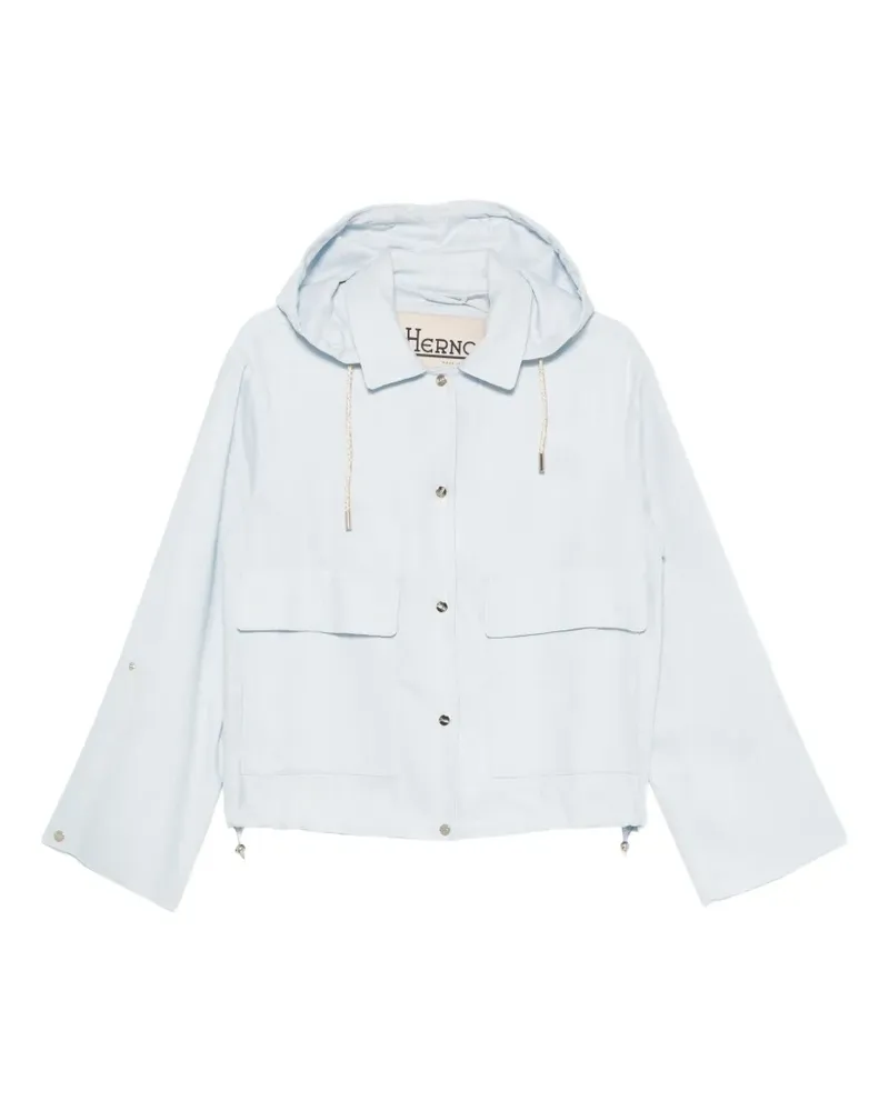 Herno hooded drawstring jacket - Blau Blau