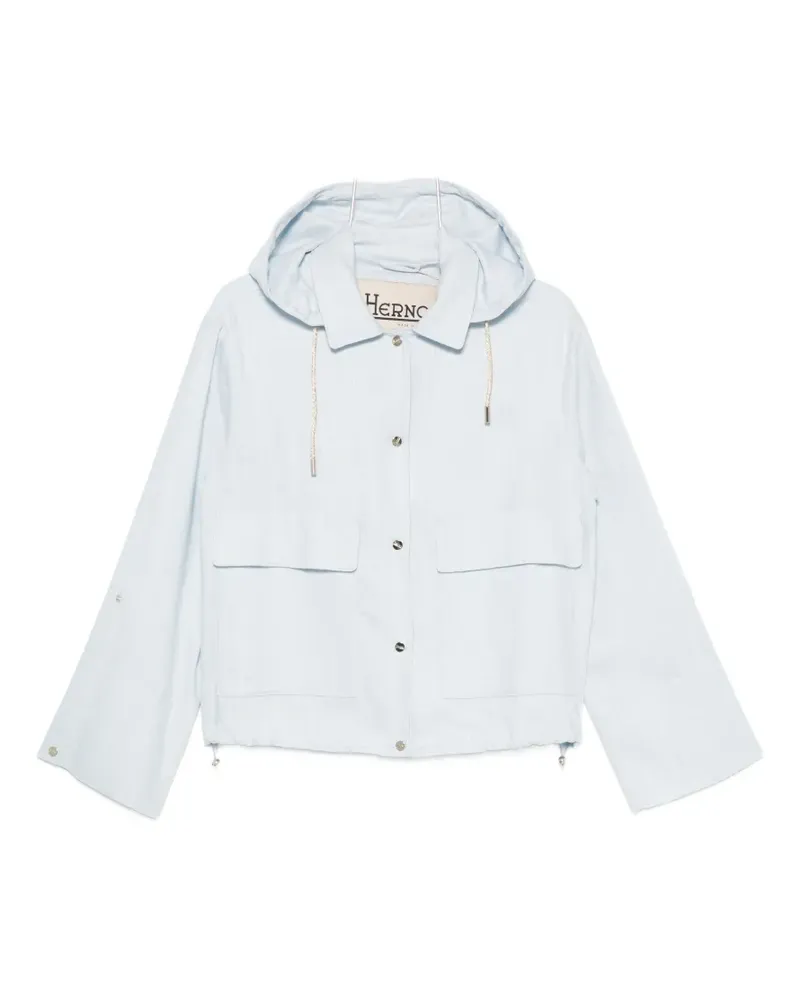 Herno hooded drawstring jacket - Blau Blau