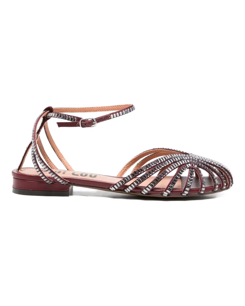 Bibi Lou embellished strap sandals - Rot Rot
