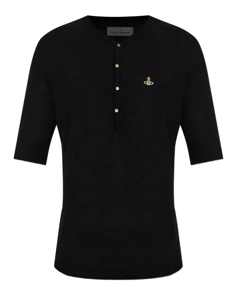 Vivienne Westwood Sailor Henley T-Shirt - Schwarz Schwarz