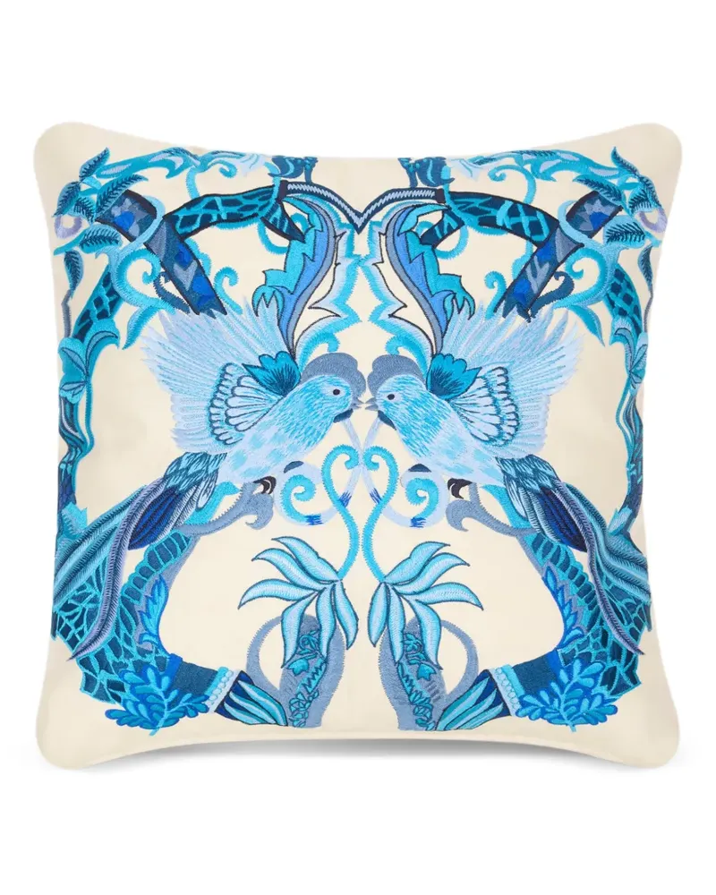 Etro Kissen mit Vogelstickerei - Nude Nude