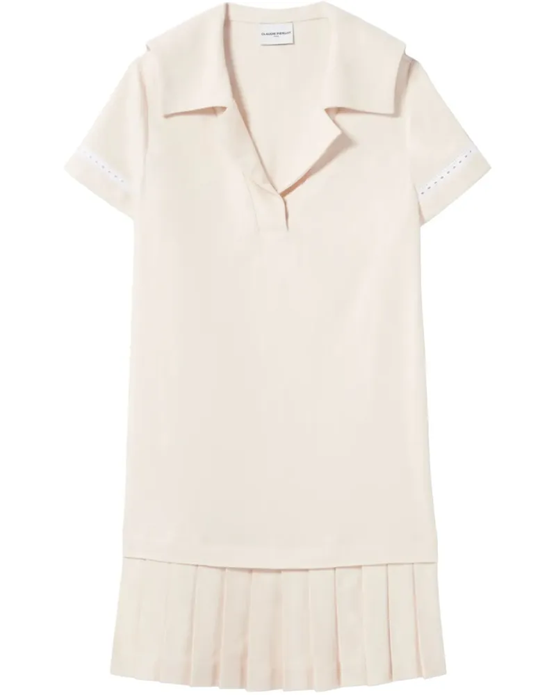Claudie Pierlot Minikleid mit Faltendetails - Nude Nude