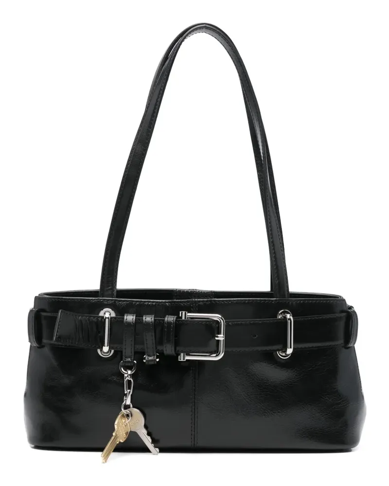 OSOI Mini Brocle Schultertasche - Schwarz Schwarz