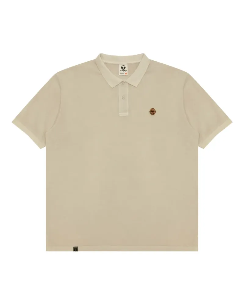 BAPE appliqué polo shirt - Nude Nude