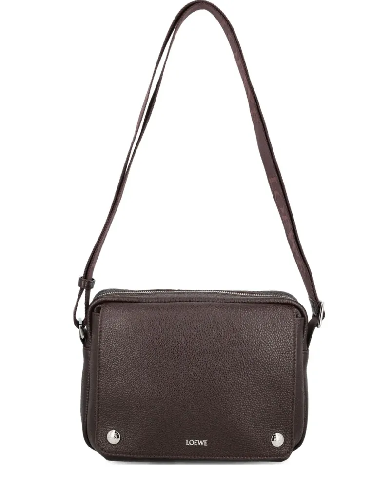 Loewe Schultertasche aus Leder - Braun Braun