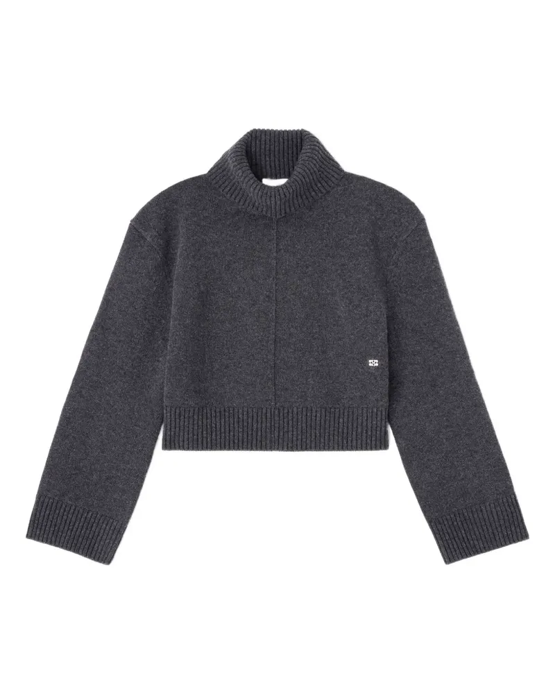Ganni Pullover mit Rollkragen - Grau Grau