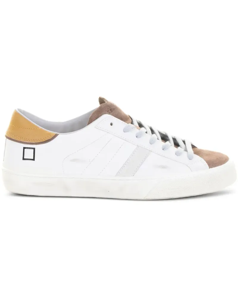 D.A.T.E. Sneakers mit Ledereinsätzen - Weiß Weiß
