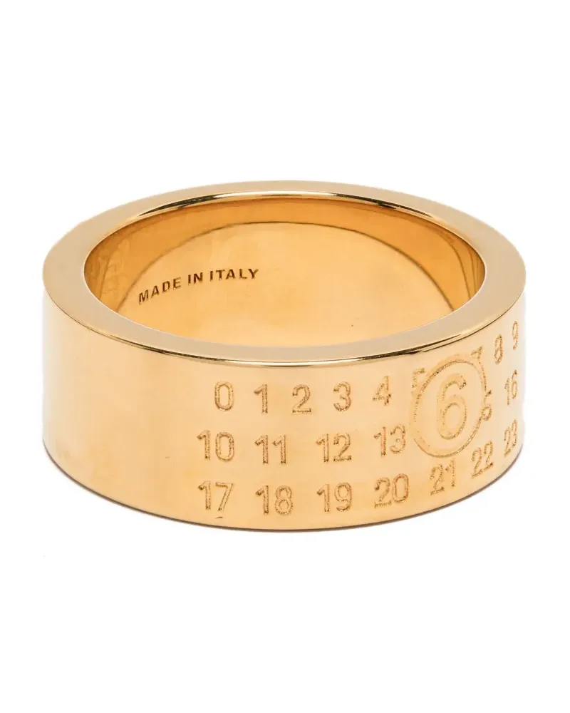 Maison Margiela Gravierter Ring - 950 GOLD 950