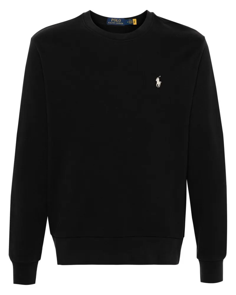 Ralph Lauren Sweatshirt mit Polo Pony - Schwarz Schwarz
