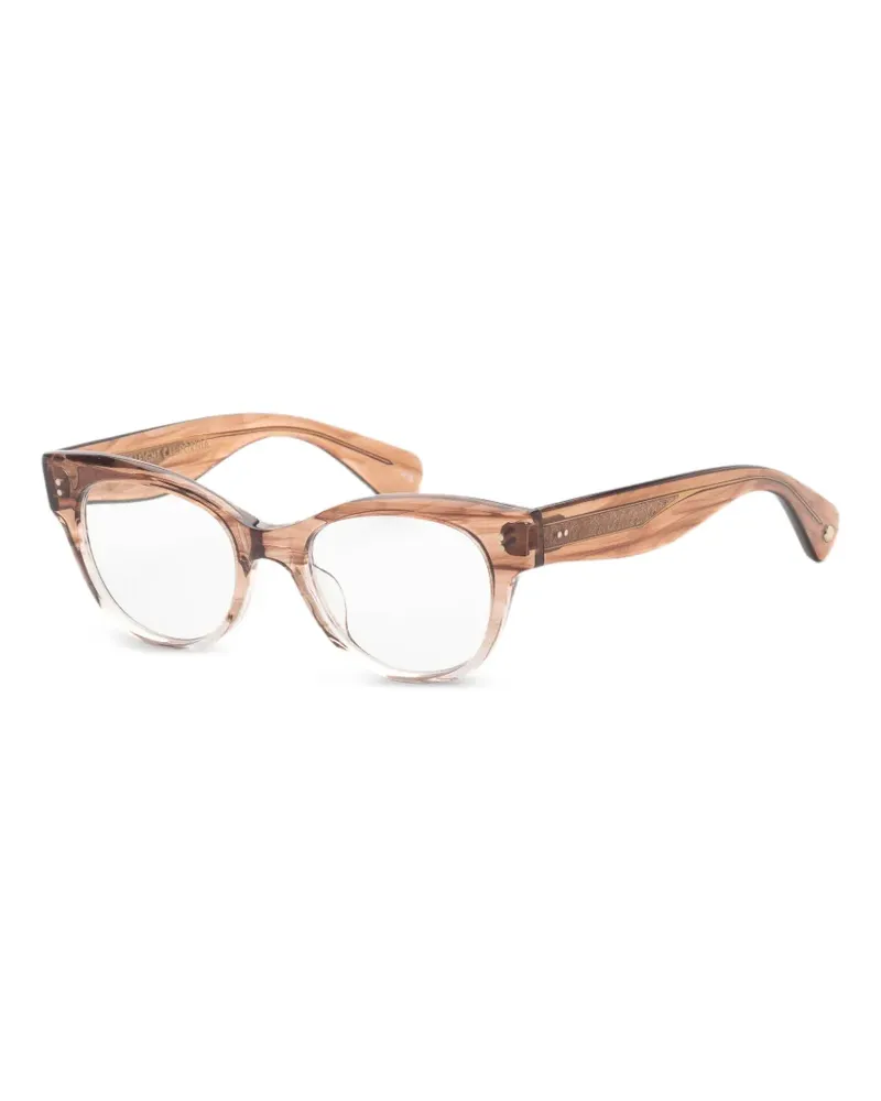 Garrett Leight Octavia Cat-Eye-Brille - Braun Braun