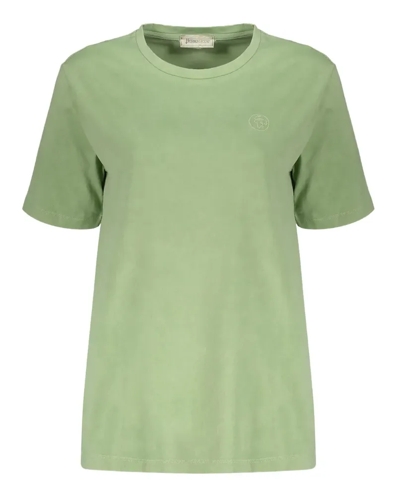 Herno Klassisches T-Shirt - Grün Grün