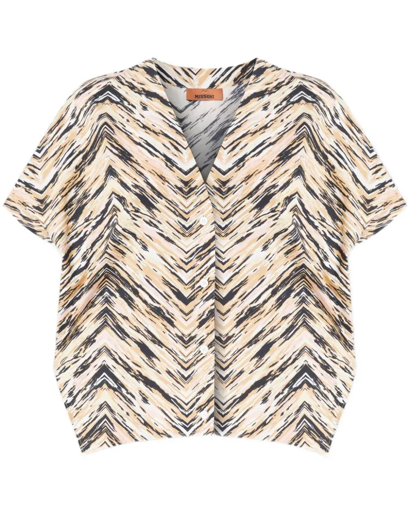 Missoni Hemd mit Zickzackmuster - Nude Nude