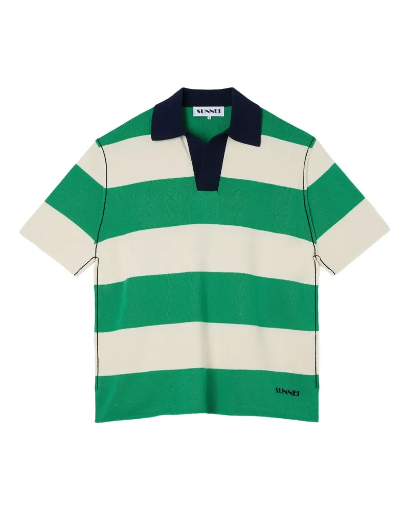 SUNNEI Gestreiftes Poloshirt - Grün Grün