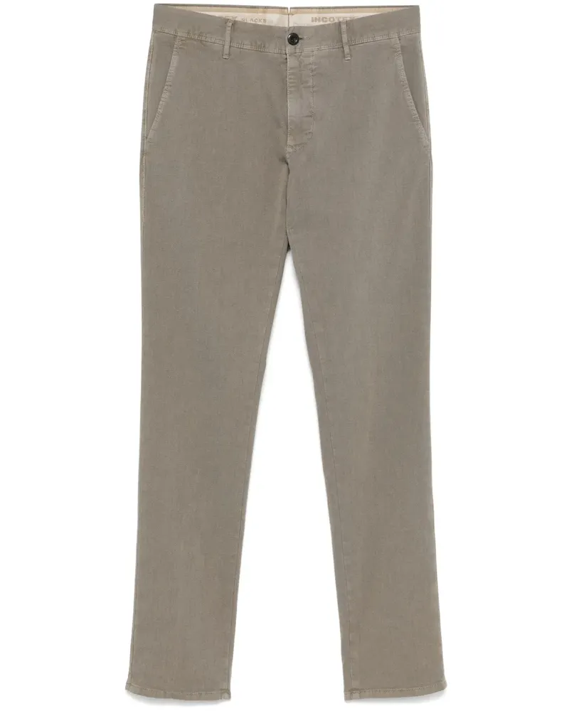 Incotex Hose mit Tapered-Bein - Grau Grau