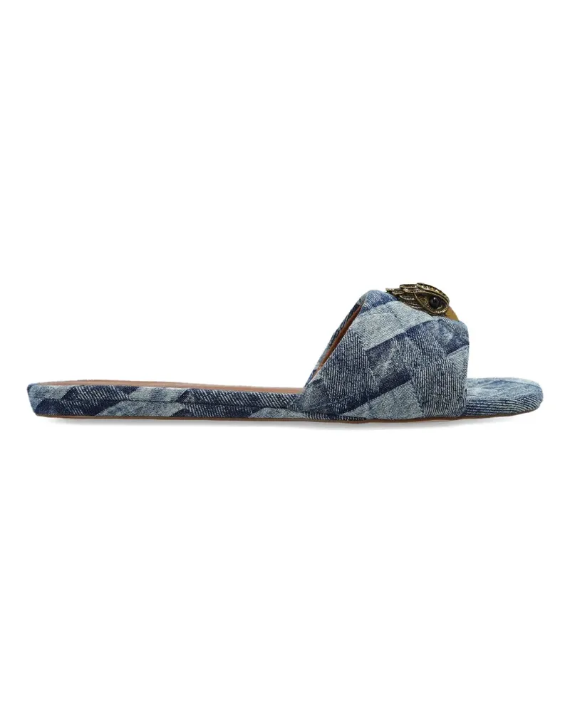 Kurt Geiger Kensington eagle-head flat sandals - Blau Blau