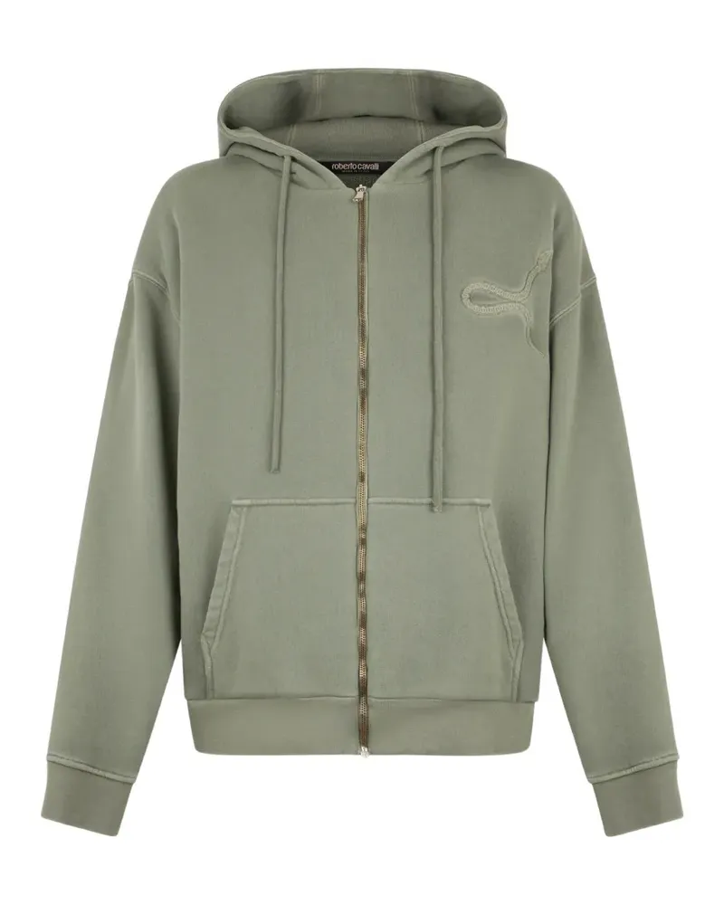 Roberto Cavalli Kapuzenjacke mit Schlangenmotiv - Grün Grün