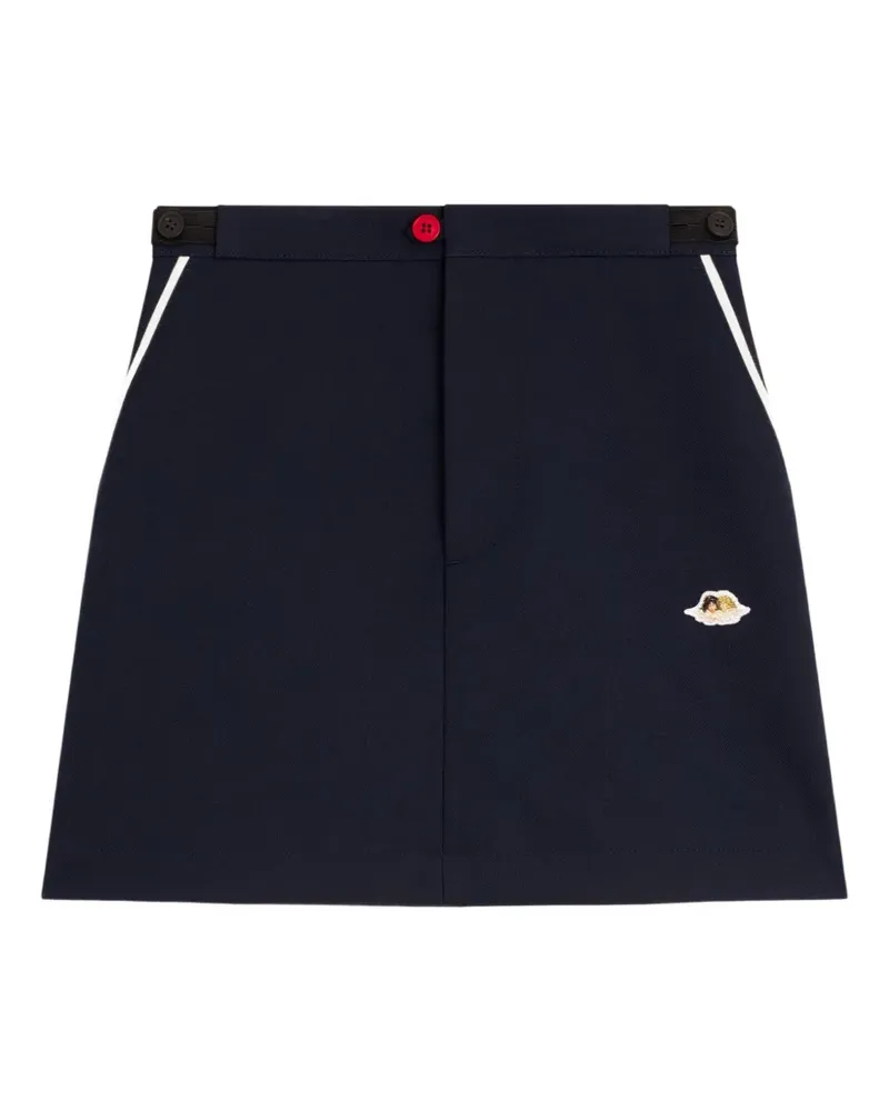 Fiorucci Angel Minirock mit Kontrastpaspeln - Blau Blau