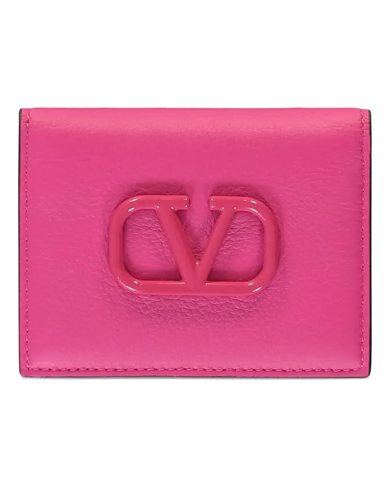 Valentino Garavani logo-detail card holder - Rosa Rosa