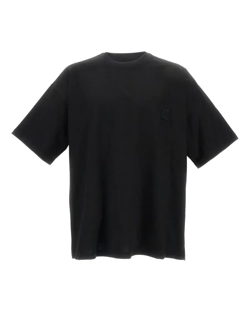 Wooyoungmi T-Shirt mit Logo-Stickerei - Schwarz Schwarz