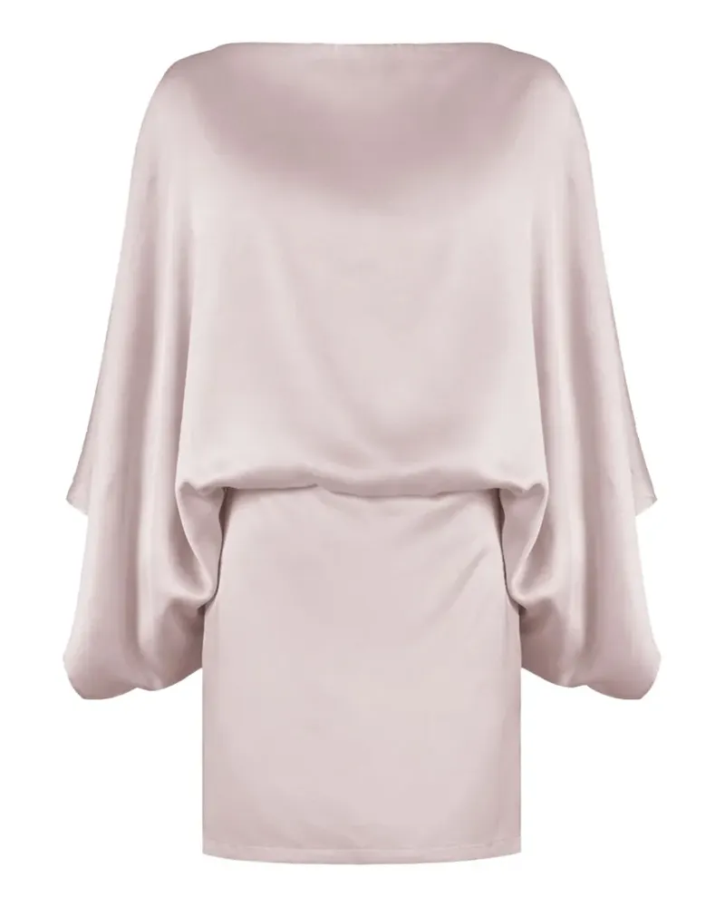 NINEMINUTES The Macha draped-back mini dress - Rosa Rosa