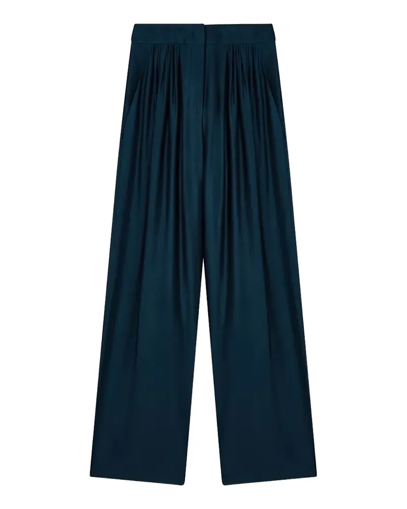 Giorgio Armani pleated wide-leg trousers - Blau Blau