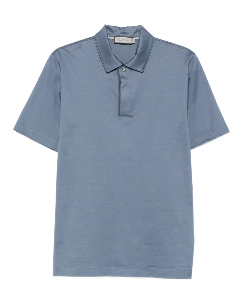 Canali short-sleeve polo shirt - Blau Blau