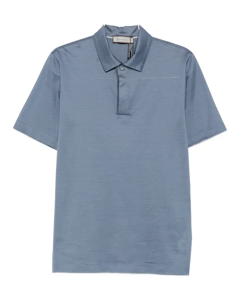Canali short-sleeve polo shirt - Blau Blau