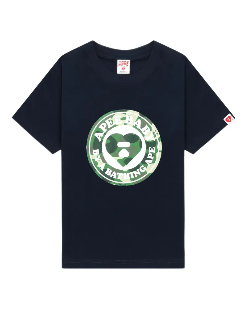 BAPE T-Shirt mit Logo-Grafik - Blau Blau