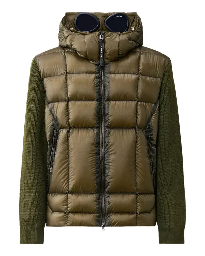 C.P. Company Goggle Pullover aus extrafeiner Merinowolle - Grün Grün