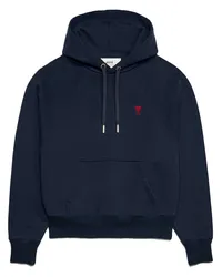 AMI Paris Hoodie mit Stickerei Blau