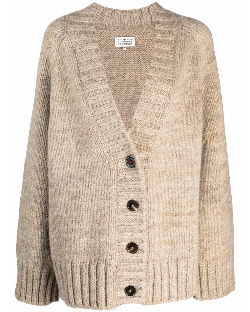 Maison Margiela Oversized-Cardigan - Nude Nude