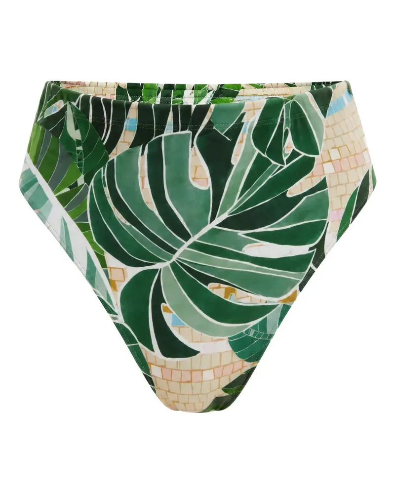 FARM Rio leaf-print bikini bottoms - Grün Grün