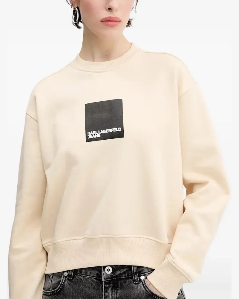 Karl Lagerfeld Sweatshirt mit Logo-Print - Nude Nude