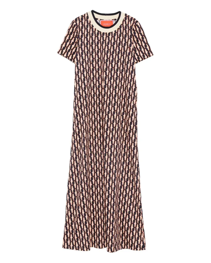 La DoubleJ Kleid mit geometrischem Print - Blau Blau