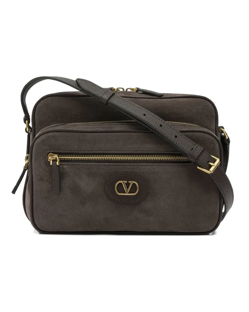 Valentino Garavani small Antibes suede cross body bag - Braun Braun