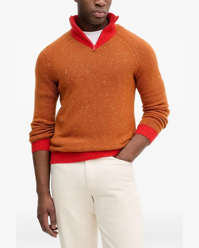 Benetton x Stranger Things Pullover mit Reißverschluss - Orange Orange