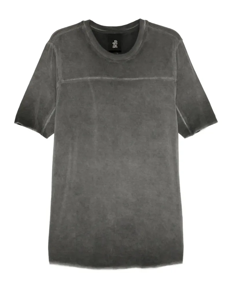 THOM KROM T-Shirt mit Cold-Dye-Effekt - Grau Grau