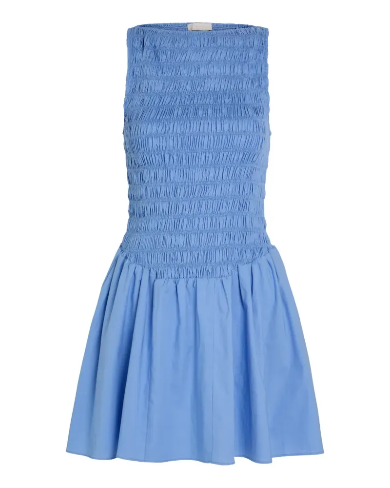 Faithfull The Brand Martina boat-neck mini dress - Blau Blau