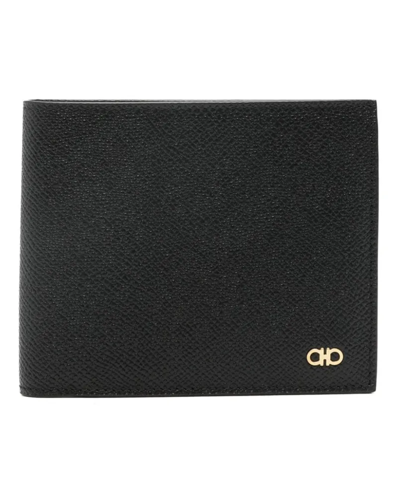 Ferragamo Portemonnaie mit Gancini-Schild - Schwarz Schwarz
