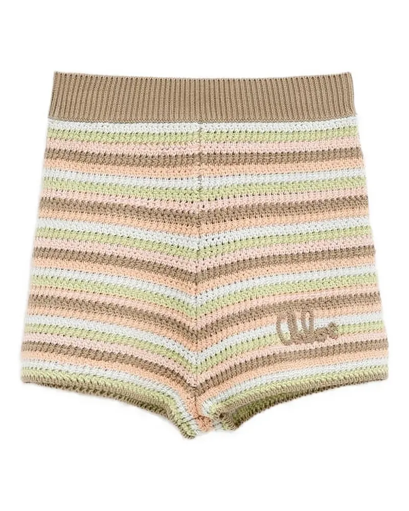 Chloé Gehäkelte Shorts - Grün Grün
