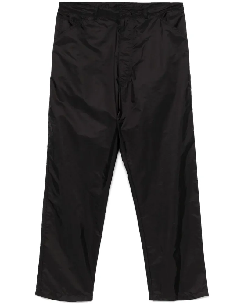 Prada Hose mit Triangel-Logo - Schwarz Schwarz