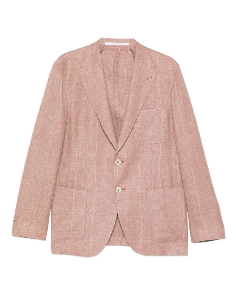 Eleventy check button blazer - Rosa Rosa
