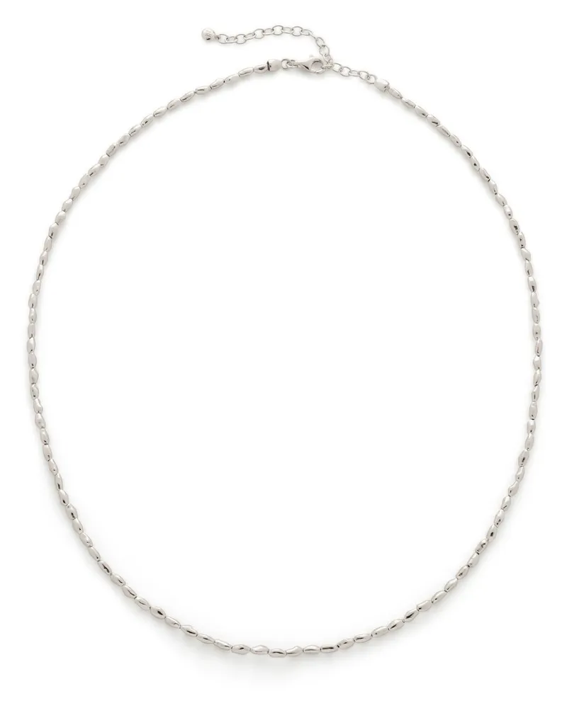 Monica Vinader Mini Halskette - Silber Silber